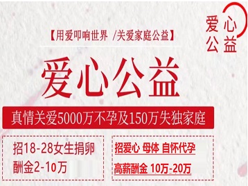 咸丰捐卵助孕生子 爱心志愿者招募